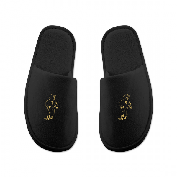 PLUG SLIPPERS (GOLD EMBROIDERY)